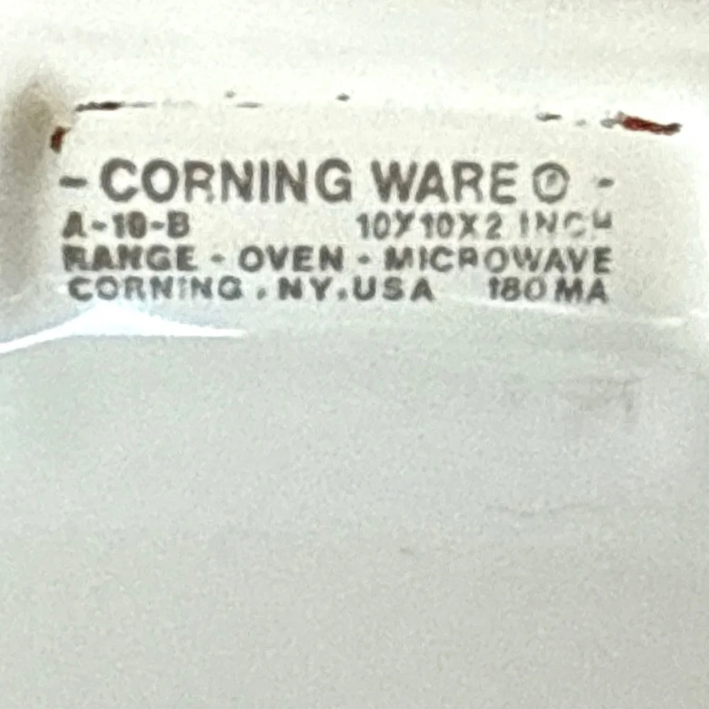 Vintage CorningWare USA Wildflower Orange Poppies A-10-B and A-1 1/2-B NO LIDS